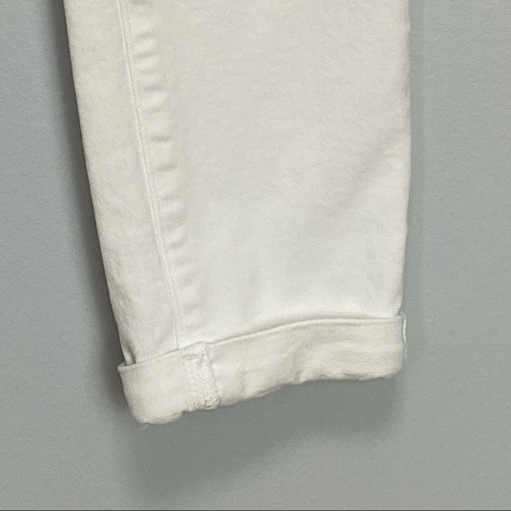 Paige Skyline Crop Skinny Jeans Optic White 26 - Picture 6 of 13